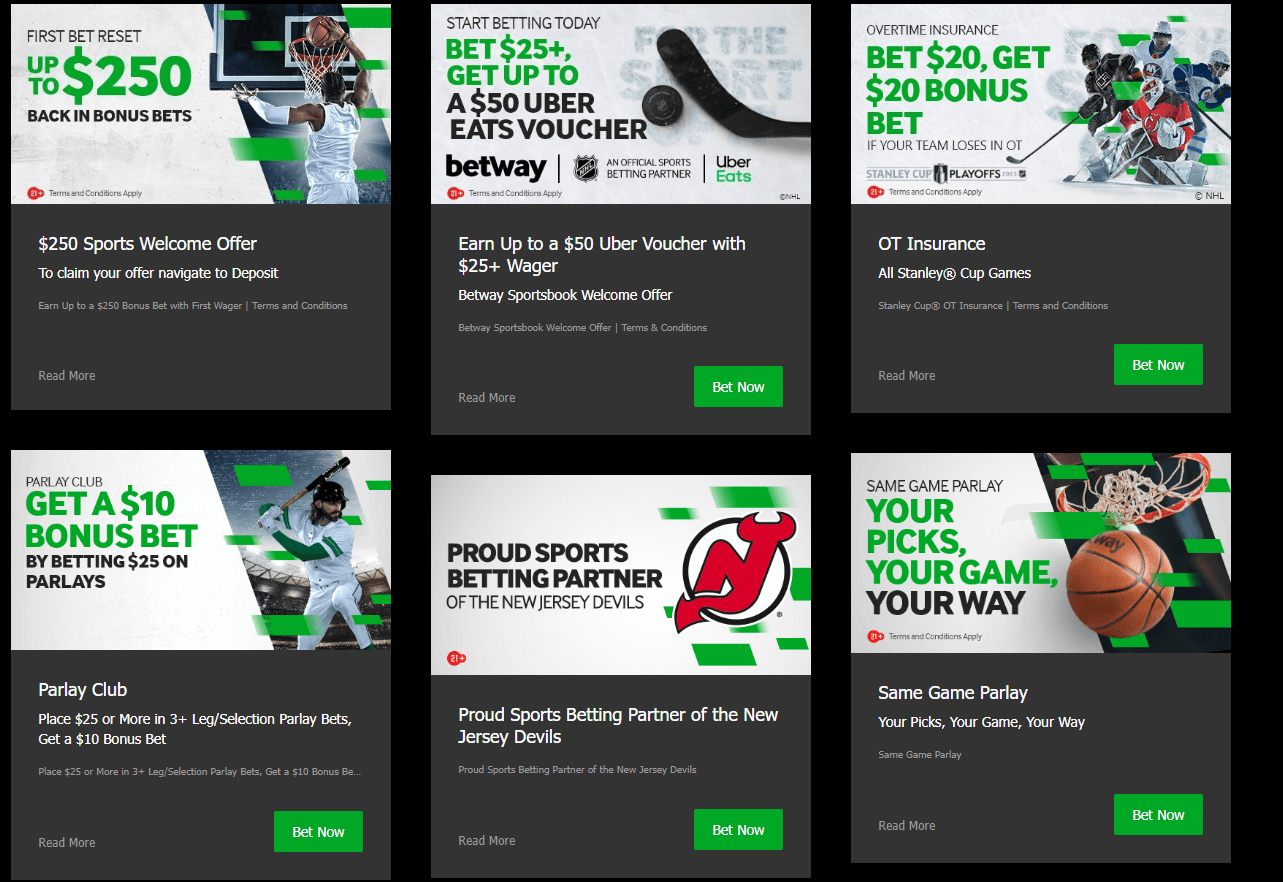  Betway Sportsbook promotions